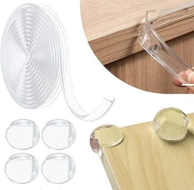 Safety Edge Corner Protector Set, 15.7ft Clear Baby Proofing Guards with Cushions