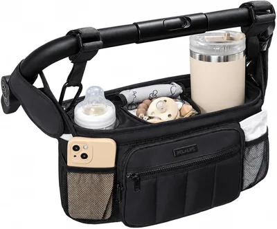 BELALIFE Stroller Organizer Bag, Wobble-Reducing 4-Point Hold
