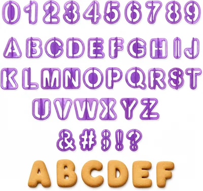 KELVORA 40 Pcs Alphabet Cookie Cutters Set Best Deal