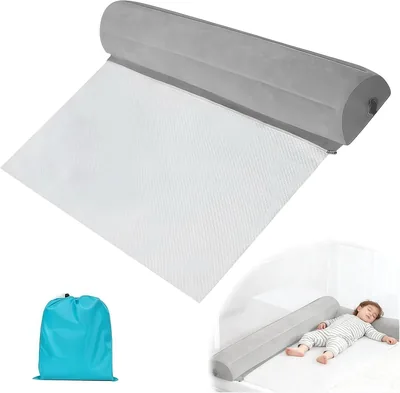 Barrière de sécurité Oecffou pour lit de voyage - Protection contre les chutes pour enfants - Inflatable et portable