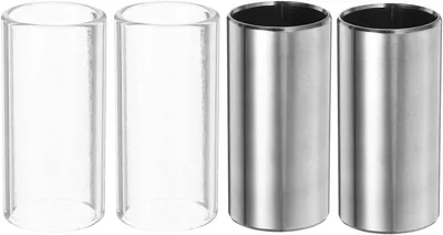 4pcs 51mm Guitar Slide Glass & Stainless Steel - Best Deal