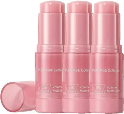 PDRN Pink Collagen Lip Balm - 90% Off: Intensiv hydratering för mörka läp, glatt och vackert!