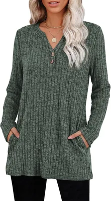 0FEEFAN Long Sleeve Crewneck Shirts - 60% Off