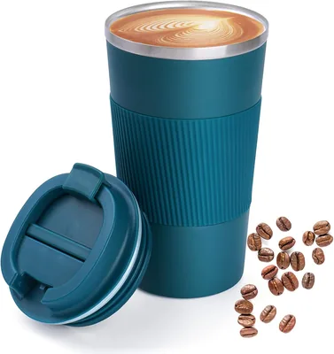 Travel Coffee Mug 69% Off - 17oz Stainless Steel Leak-Proof