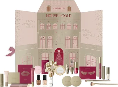 Kalendarz adwentowy Catrice House of Gold z błyszczącym wykończeniem - 24 niespodzianki