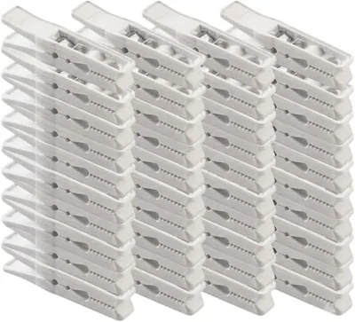 VALMI Heavy Duty Plastic Clothespins - 40 Packs Best Deal