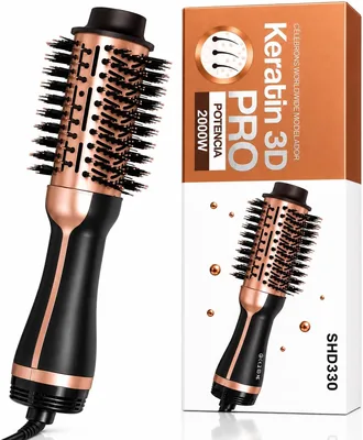 Keratin 3D Pro Hot Air Brush, 2000W Hair Dryer & Styler, 15% Off