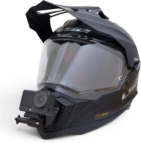 Motorcykelhuvudmontage för aksionkamera, kompatibel med GoPro, DJI, Insta360 (Set, LS2 Explorer MX701) - Best Price