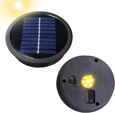 HuiKuangEu Sostituti Lampade Solari, 2 Pezzi Parti di Ricambio Lampada Solare, 11 cm, Luci Solari di Ricambio