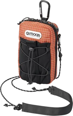 HAKUBA Smartphone Case Outdoor Pouch Orange for iPhone Android, Fix Plastic Bottles