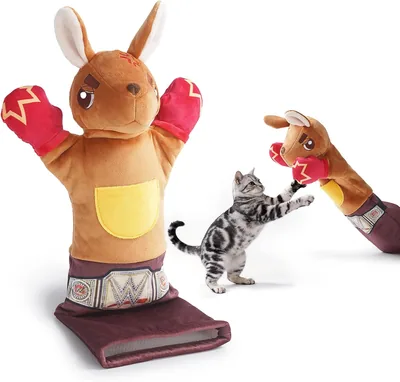 Guante de Lucha para Gatos Nocciola con Hierba Gatera, Muñeco de 22" | Protección de Triple Capa Reforzada, Bolsillo Oculto