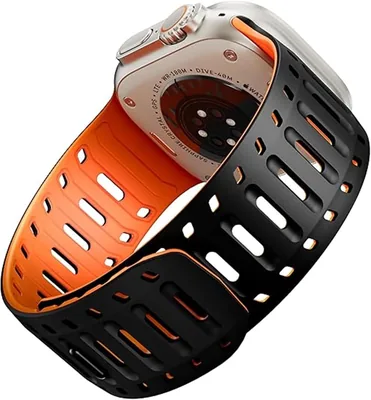 Silicone Watch Band for Apple Watch Ultra - Sweat-Proof Magnet Sport Strap, Best Deal