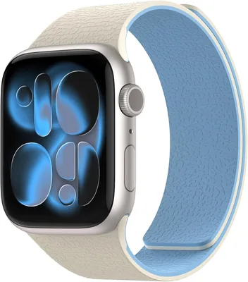 Magnetic Silicone Watch Band for Apple Watch Ultra/Series - Waterproof & Adjustable Sport Strap with Magnets