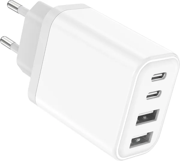 Chargeur Rapide USB-C 40W avec Adaptateur Mural 4 Ports, Compatible iPhone 17/16... (Meilleur Prix)
