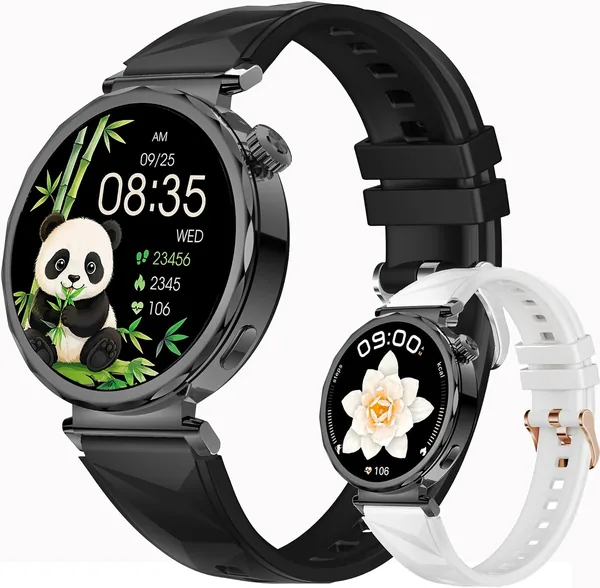 Relógio Inteligente Feminino com Tela AMOLED de 1.32', IA ChatGPT e Resistência à Água IP68