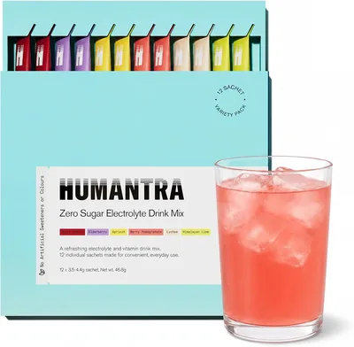 Humantra Electrolyte Powder Hydration Sachets - 12 Pack