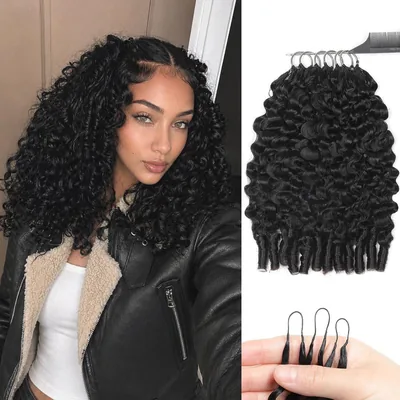 Knots de Cheveux Renyarch Miracle - Cheveux Humains Crochet Pré-Séparés, Boucles Naturelles Birmanes pour Femmes Noires, 6 x 150g - Meilleures Affaires