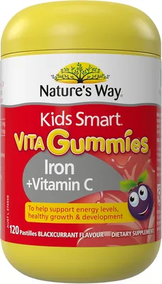 Nature's Way Kid’s Smart Iron & Vitamin-C Vita 120 Gummies Best Deal
