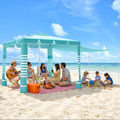 MoKo Beach Cabana 5% Off - 120 Sq Ft Sun Shade Tent