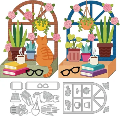 DELORIGIN 3D Book Plant Cutting Die