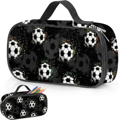 Football Pencil Case - Large Capacity Students Stationery Pouch