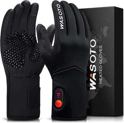 WASOTO Heated Gloves 7.4V Rechargeable Ski Gloves