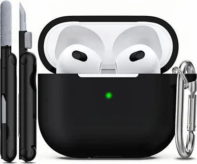 Funda LSXD para AirPods 4, Estuche de Silicona con Kit de Limpieza | Anti-huellas dactilares y Resistente a Rasguños
