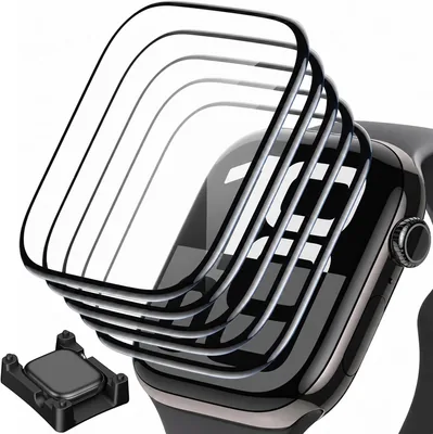 Jurqqer 45mm Screen Protector for Apple Watch Series 9/8/7 - Scratch & Fingerprint Resistant, Best Deal