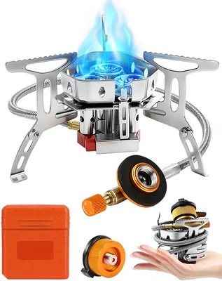 Maraiss Camping Stove Portable 6800W Windproof