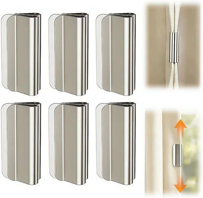 6 par magnetiska gordelklippar, görd för att öppna och stänga görden, uttakbar, inget borring, för inre/utomhus