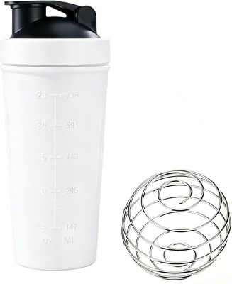 Protein Shaker Bottle Gym, Stainless Steel Blender, Leak Proof Design, 750ml
