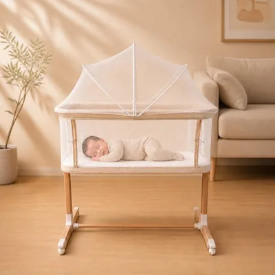 Crib Evolutif Leo CODODO/LIT : Babysitter Beige - Meilleures Affaires