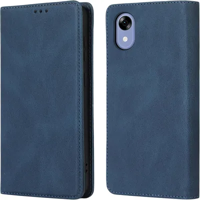 ZTE かんたんスマホ5用 手帳型ケース マグネット式カード収納 スタンド機能 全面保護 財布型 (6.3インチ対応)