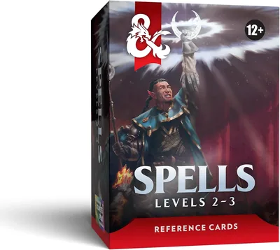 Dungeons & Dragons Spells Reference Cards (Levels 2-3)