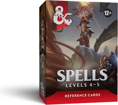 Dungeons & Dragons Spells Reference Cards (Levels 4-5)