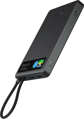 MATECH 薄型軽量 Type C 35W セミソリッドバッテリー (0.5インチ、10,000mAh、急速充電内蔵)