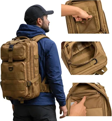 Mochila Táctica Multifuncional de Uso Rudo, Mochila Resistente con Gran Capacidad, Ideal para Camping, Crossfit y Viajes - Best Deal