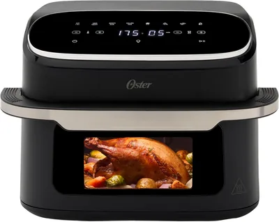 Oster Freidora de Aire UltraCrisp XL 8 en 1, Gran Capacidad 10 L, Negro