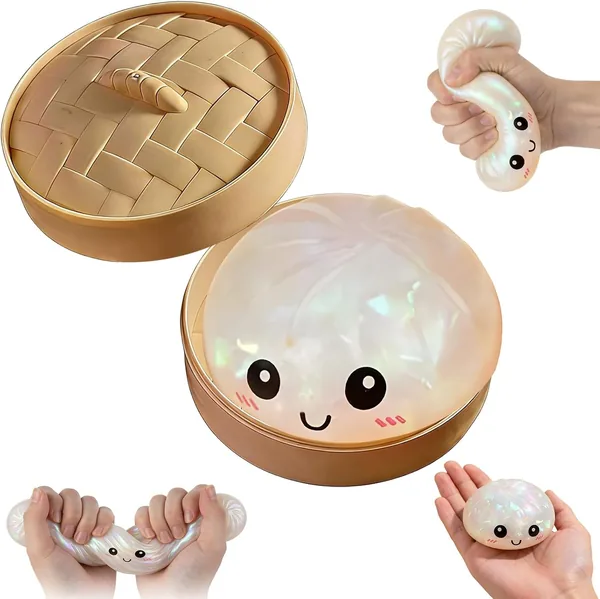 Dumplings Squishy, Glitzer Dumpling Sensory Toy - Réduction Maximale