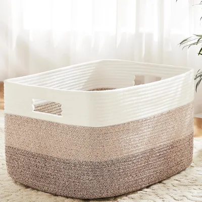 Uniiking® Laundry Basket 65L Rectangle Woven Storage