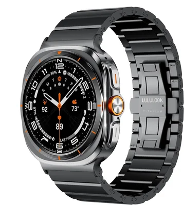 LULULOOK Titanium Bracelet for Samsung Galaxy Watch Ultra 7 47mm (2025/2024), Double Titanium with DLC Scratch-Resistant 24 Best Deal