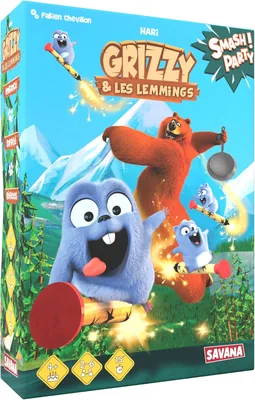 Savana - Smash Party | Jeu de société coopératif pour enfants à partir de 4 ans | Course, dés et collection, 2-6 joueurs