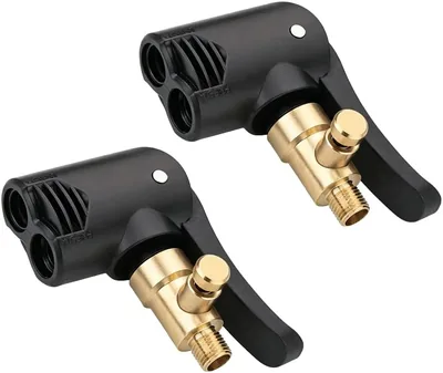 2 st pors Cyklevalv Adapter Brass Lever Plug Franske Valv till Bilvalv Konverter