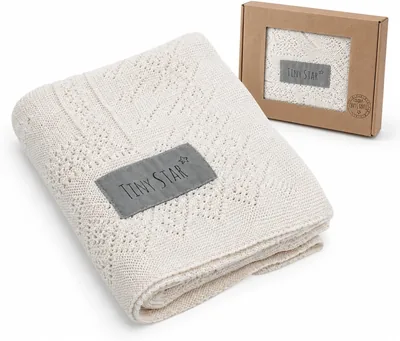 TINY STAR Bamboo Cotton Baby Blanket 80 x 100 cm for Newborns, Save 5%