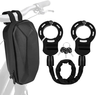 Verrou de chaîne Dreamhigh® pour scooter électrique, 6 mm d'épaisseur, protection contre les rayures