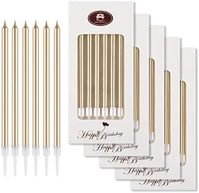 YOOJ® 24PCS Gold Birthday Candles - Best Deal