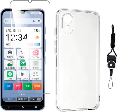 スマートフォン 5 A601ZT用 1枚ガラスフィルム + シリコンケース 液晶保護フィルム 強化ガラス 高透過率 ゼロベンチ