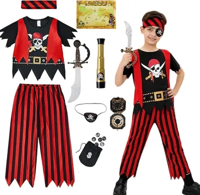 10pcs Kids Pirate Costume Set Best Deal