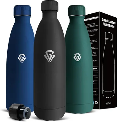 Borraccia Termica 1 Litro Senza BPA in Acciaio Inox, Senza Perdite - Miglior Affare
