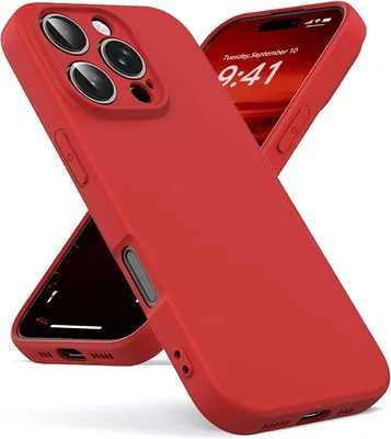 Funda para iPhone 16 Pro Max de silicona líquida con forro de microfibra